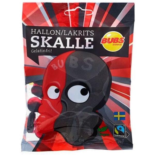 Bubs Raspberry Licorice Skulls
